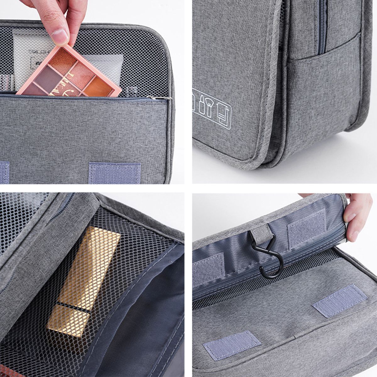 Toiletry Bag Multifunction Cosmetic Bag Portable Makeup Pouch Waterproof Travel Hanging Organizer Bag for Men Women Girls