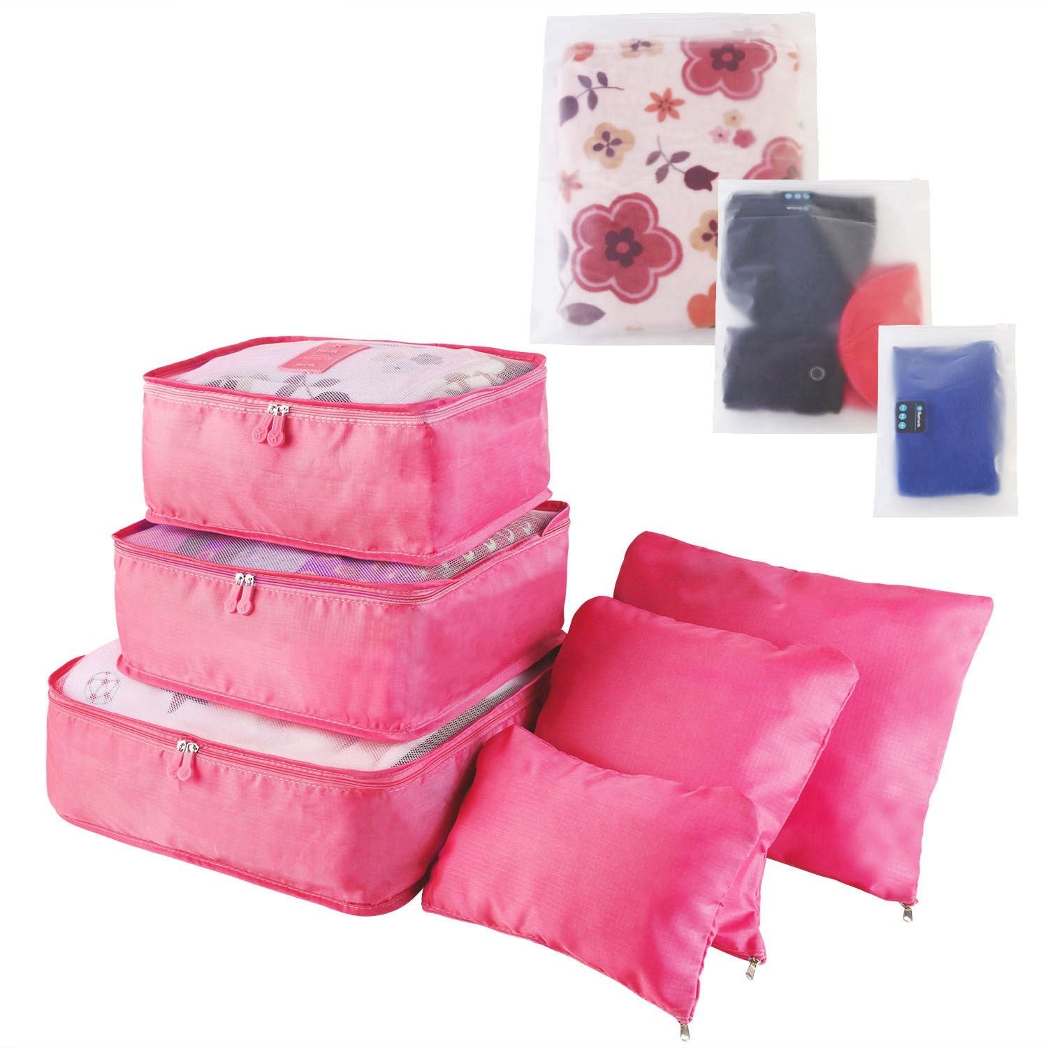 9Pcs/Set Clothes Storage Bags Water-Resistant Travel Luggage Organizer Clothing Packing Cubes for Blouse Hosiery Stocking Underwear