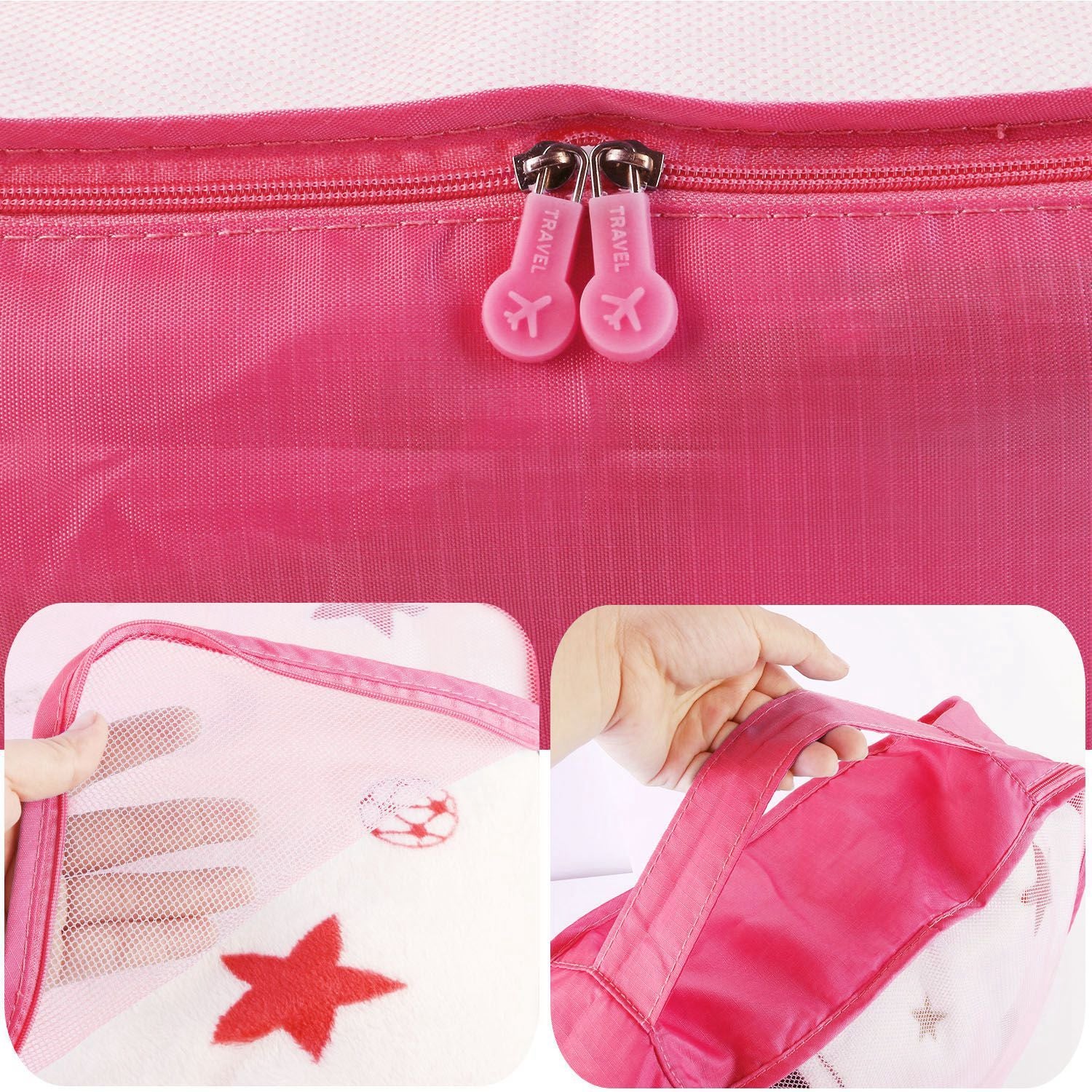 9Pcs/Set Clothes Storage Bags Water-Resistant Travel Luggage Organizer Clothing Packing Cubes for Blouse Hosiery Stocking Underwear