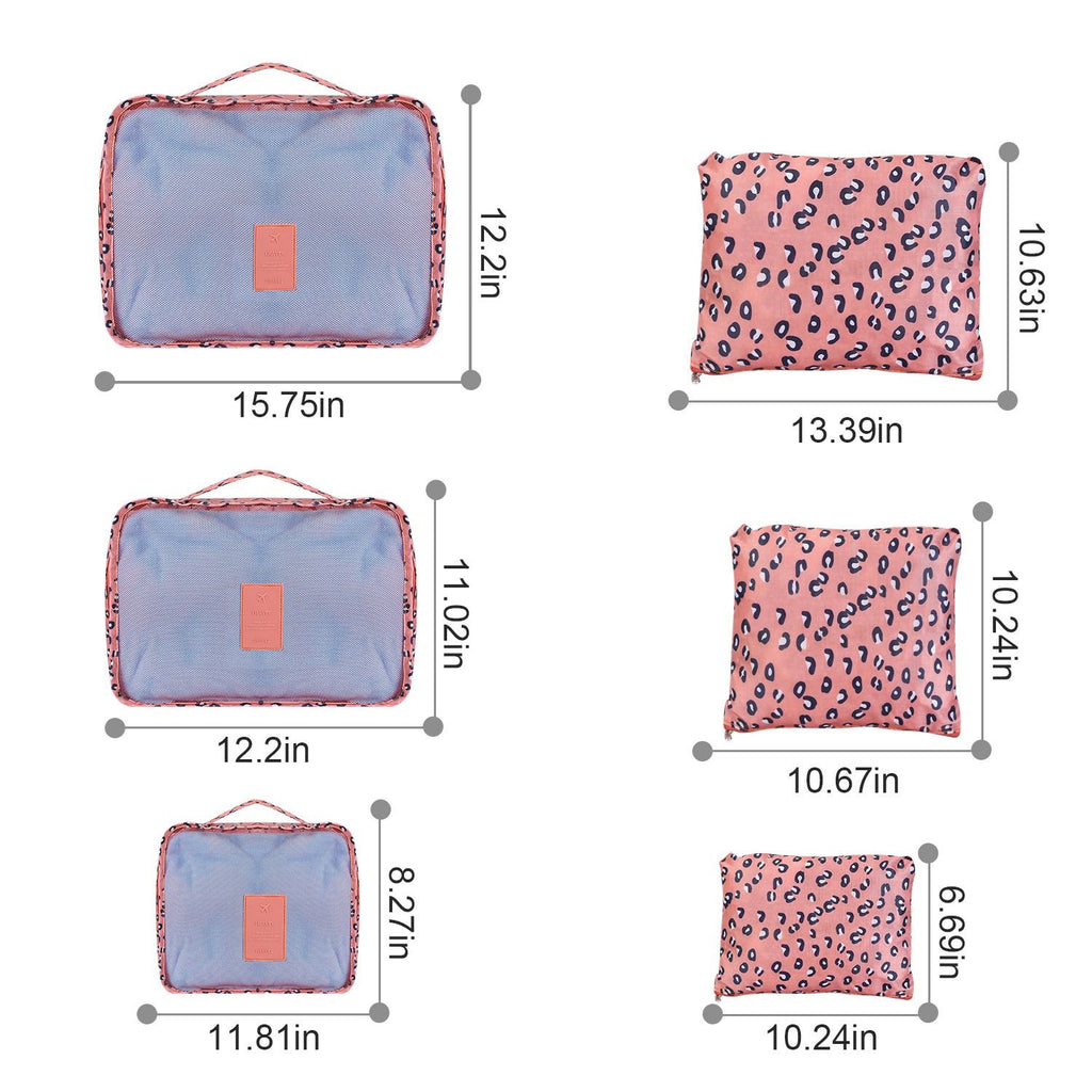 9Pcs/Set Clothes Storage Bags Water-Resistant Travel Luggage Organizer Clothing Packing Cubes for Blouse Hosiery Stocking Underwear