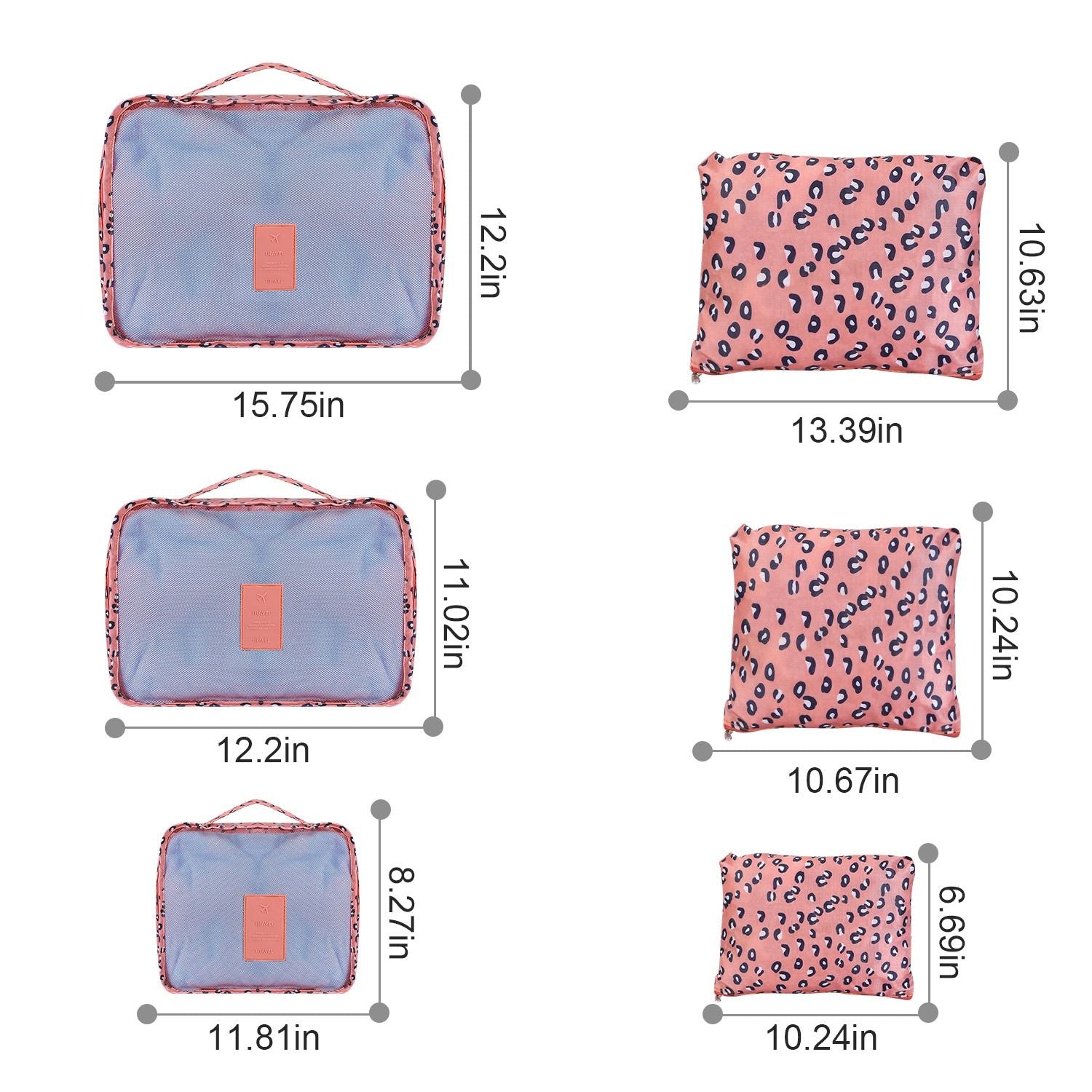 9Pcs/Set Clothes Storage Bags Water-Resistant Travel Luggage Organizer Clothing Packing Cubes for Blouse Hosiery Stocking Underwear
