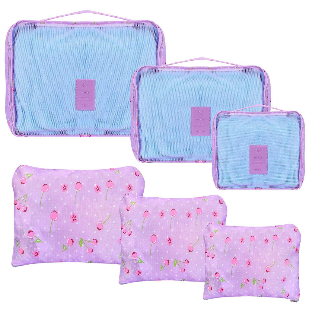 9Pcs/Set Clothes Storage Bags Water-Resistant Travel Luggage Organizer Clothing Packing Cubes for Blouse Hosiery Stocking Underwear