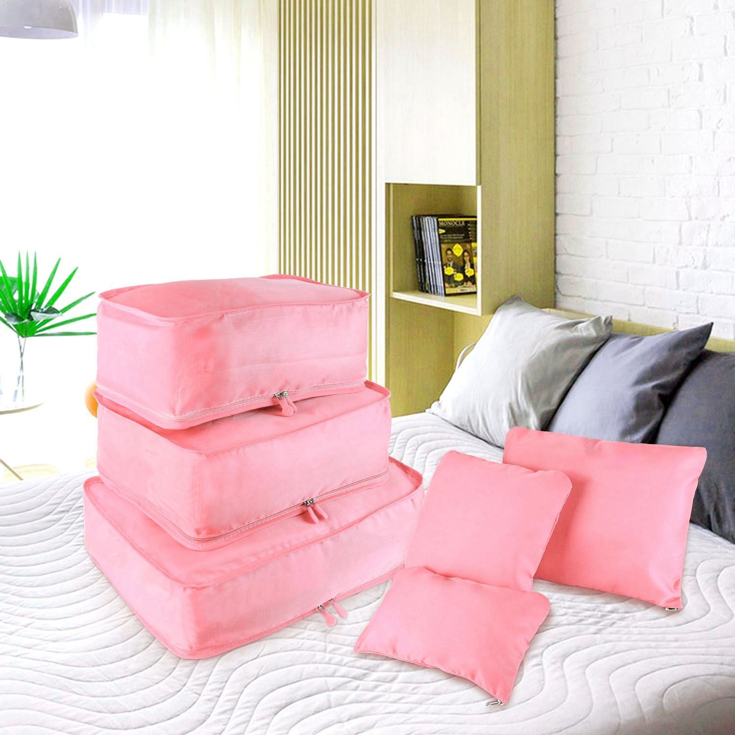 9Pcs/Set Clothes Storage Bags Water-Resistant Travel Luggage Organizer Clothing Packing Cubes for Blouse Hosiery Stocking Underwear