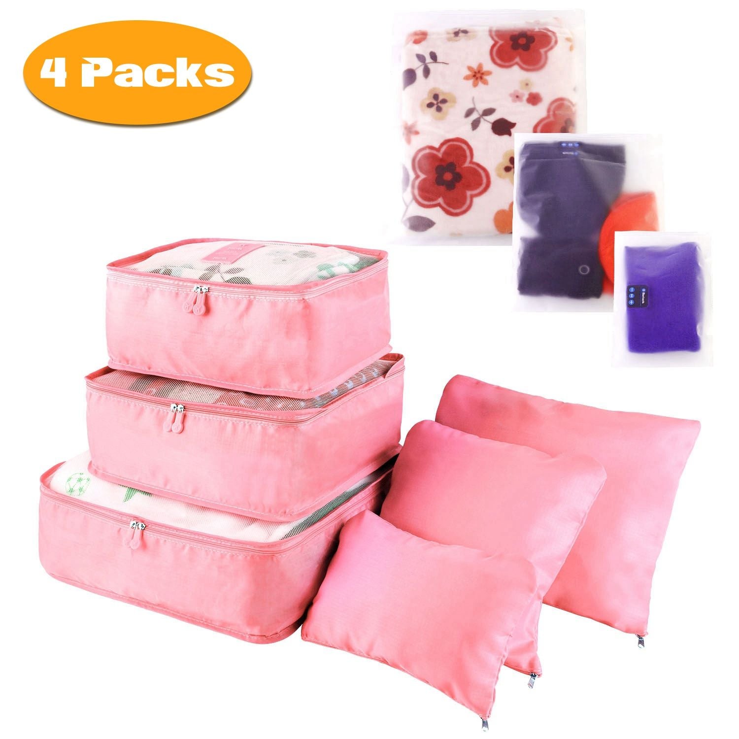 9Pcs/Set Clothes Storage Bags Water-Resistant Travel Luggage Organizer Clothing Packing Cubes for Blouse Hosiery Stocking Underwear
