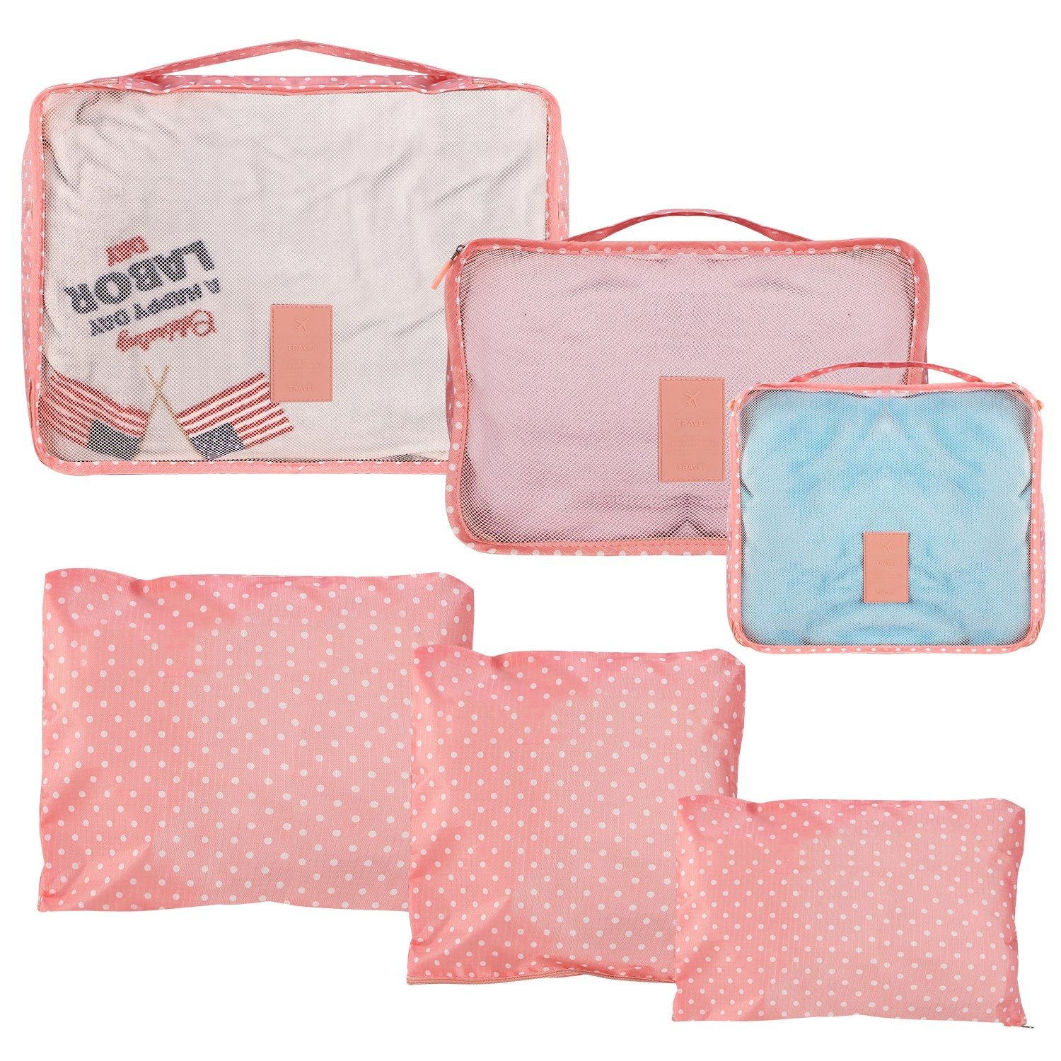 9Pcs/Set Clothes Storage Bags Water-Resistant Travel Luggage Organizer Clothing Packing Cubes for Blouse Hosiery Stocking Underwear