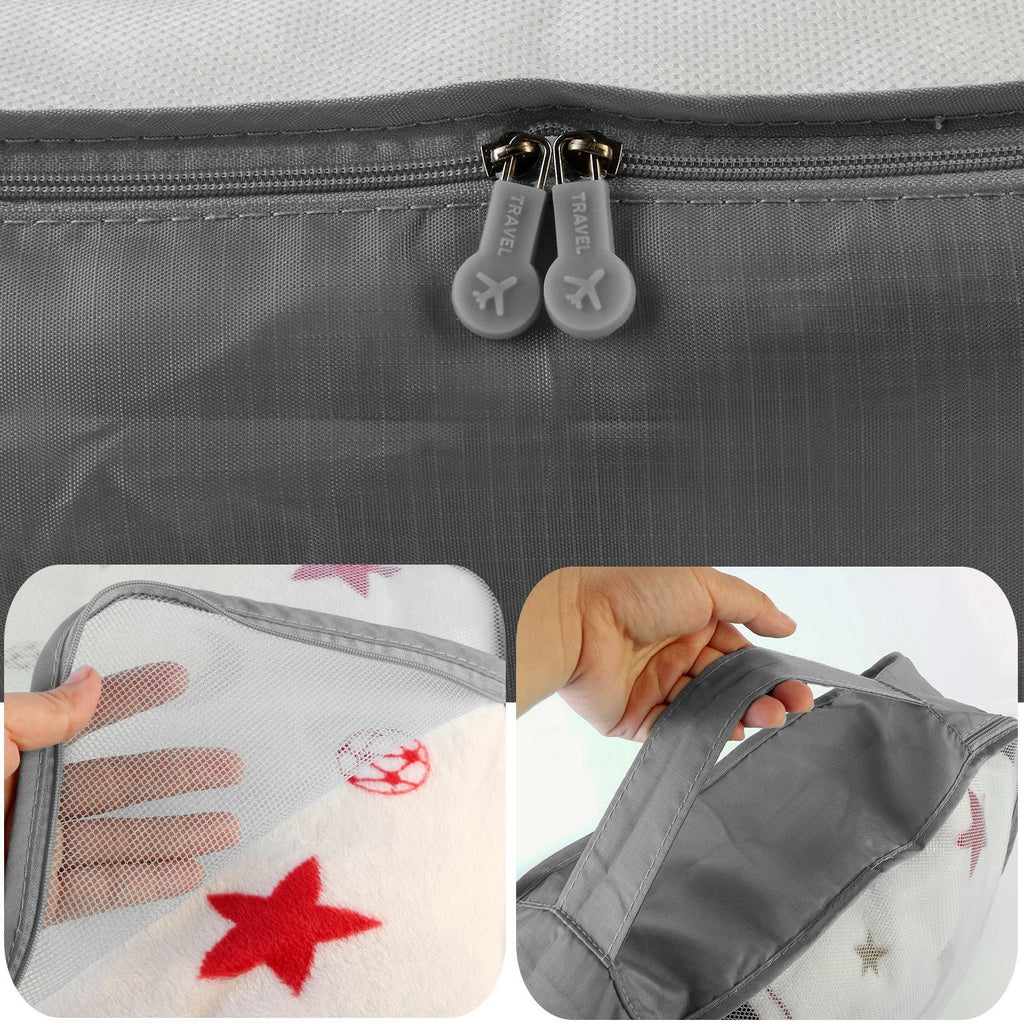 9Pcs/Set Clothes Storage Bags Water-Resistant Travel Luggage Organizer Clothing Packing Cubes for Blouse Hosiery Stocking Underwear