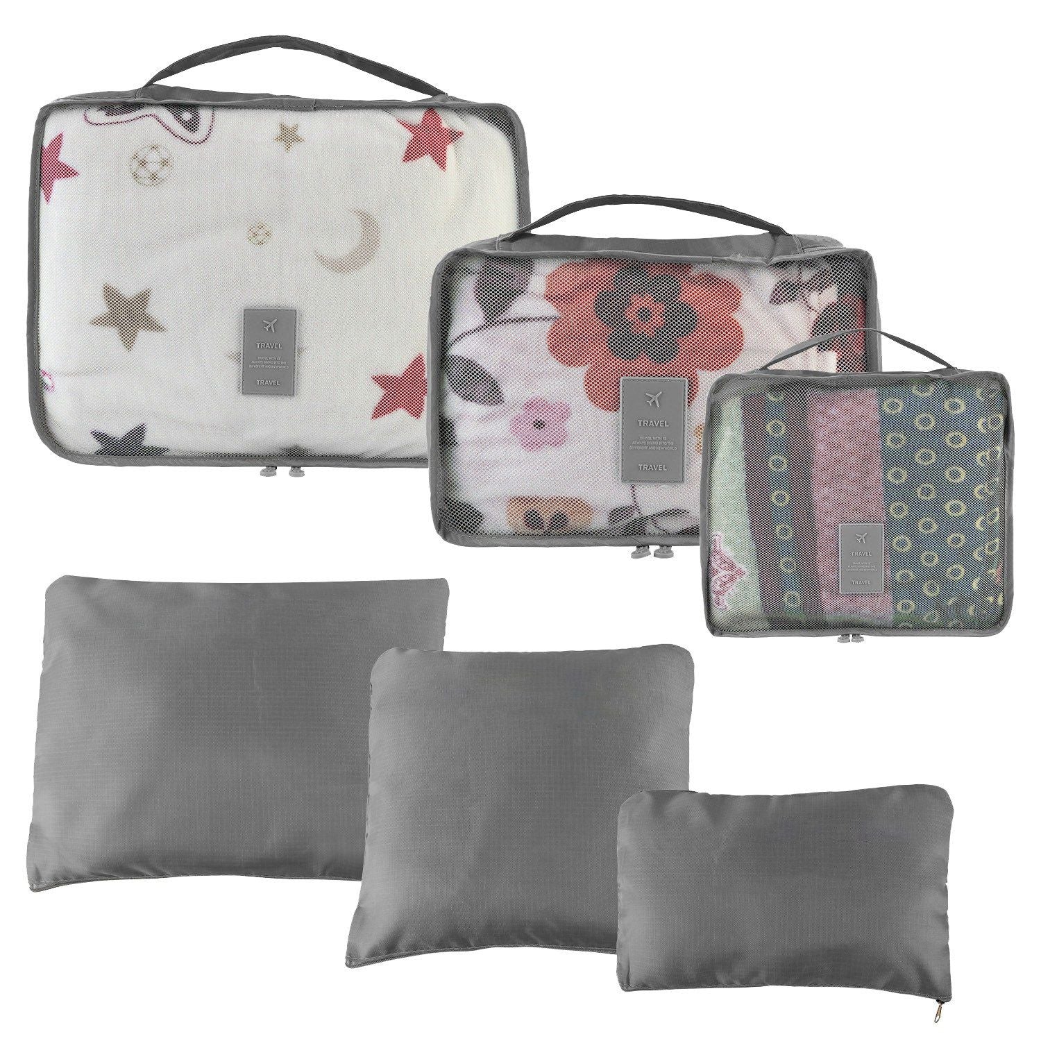 9Pcs/Set Clothes Storage Bags Water-Resistant Travel Luggage Organizer Clothing Packing Cubes for Blouse Hosiery Stocking Underwear